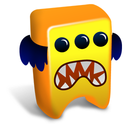 Orange creature Icon, Orange creature,Creatures,Kids