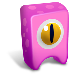 Pink creature Icon, Pink creature,Creatures,Kids