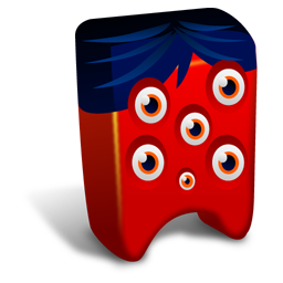 Red creature Icon, Red creature,Creatures,Kids