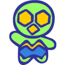 Alien Gatsu Blue Icon, Alien Gatsu Blue,SD Ultraman & Monsters,Kids,