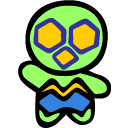 Alien Gatsu Icon, Alien Gatsu,SD Ultraman & Monsters,Kids,