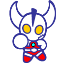 Father Blue Icon, Father Blue,SD Ultraman & Monsters,Kids,