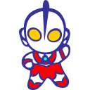 G Blue Icon, G Blue,SD Ultraman & Monsters,Kids,