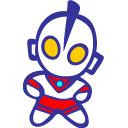 Great Blue Icon, Great Blue,SD Ultraman & Monsters,Kids,