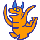 Gudon Blue Icon, Gudon Blue,SD Ultraman & Monsters,Kids,