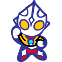 Tiga Blue Icon, Tiga Blue,SD Ultraman & Monsters,Kids,