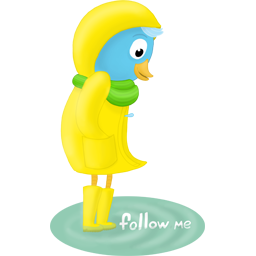 Fall raincoat follow me Icon, Fall raincoat follow me,Seasons Tweeting,Kids