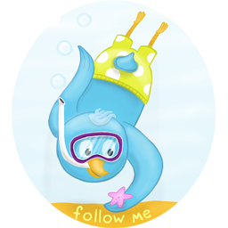 Summer diving follow me Icon, Summer diving follow me,Seasons Tweeting,Kids
