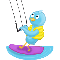 Summer waterskiing Icon, Summer waterskiing,Seasons Tweeting,Kids
