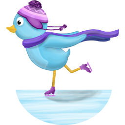 Winter skating Icon, Winter skating,Seasons Tweeting,Kids