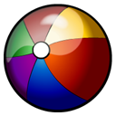 beachball Icon, beachball,At the Beach,Leisure,