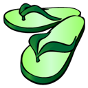 sandals Icon, sandals,At the Beach,Leisure,