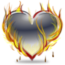 Heart Burn Icon, Heart Burn,Hearts,Love,