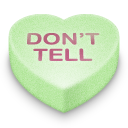 Don't Tell Icon, Don't Tell,Valentine Hearts,Love,