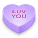 Luv You Icon, Luv You,Valentine Hearts,Love,