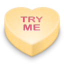 Try Me Icon, Try Me,Valentine Hearts,Love,