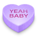Yeah Baby Icon, Yeah Baby,Valentine Hearts,Love,