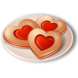 Cookies Hearts Icon, Cookies Hearts,Vista Love,Love