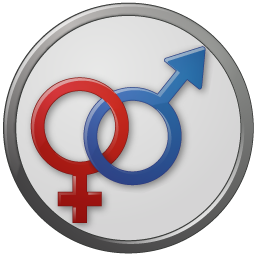 Sex Male Female Circled Icon, Sex Male Female Circled,Vista Love,Love