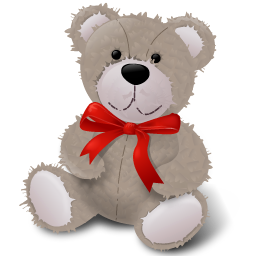 TeddyBear RedRibbon Icon, TeddyBear RedRibbon,Vista Love,Love