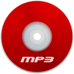 Mp3 Red Icon, Mp3 Red,Extreme Media,Media,