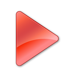 Play Normal Red Icon, Play Normal Red,Multimedia,Media,