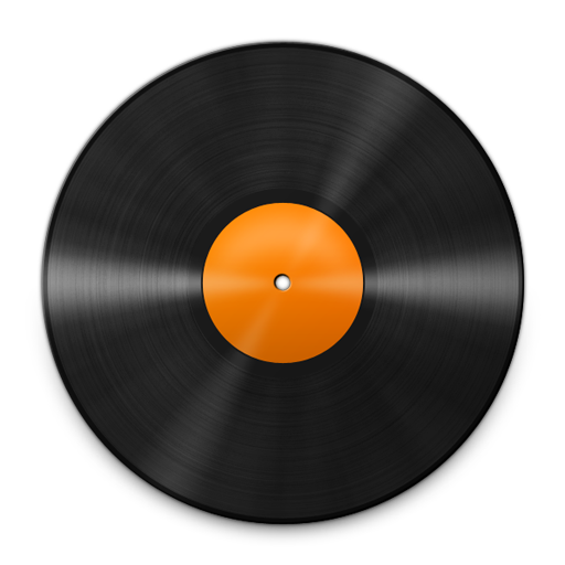 Vinyl Orange 512 Icon, Vinyl Orange 512,Vinyl Record Icons,Media,http://pica-ae.deviantart.com/art/Vinyl-Record-Icons-100398646