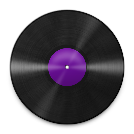 Vinyl Violet 512 Icon, Vinyl Violet 512,Vinyl Record Icons,Media,http://pica-ae.deviantart.com/art/Vinyl-Record-Icons-100398646