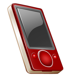 Zune 80gb off rouge Icon, Zune 80gb off rouge,Zune,Media,