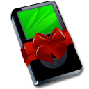Ipod black gift Icon, Ipod black gift,iPod Christmas,Media