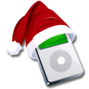 Ipod santaclaus Icon, Ipod santaclaus,iPod Christmas,Media