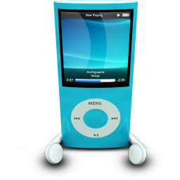 iPodPhonesBlue Icon, iPodPhonesBlue,iPod Nano 1,Media
