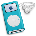 iPod Mini Blue Icon, iPod Mini Blue,iPod, Therefore I Am,Media,