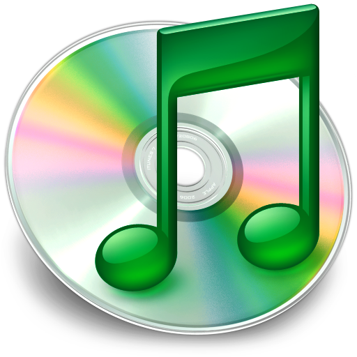 iTunes groen Icon, iTunes groen,iTunes multi-colours,Media,http://Danielcakici.deviantart.com/art/iTunes-multi-colours-84067395