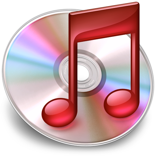 iTunes red Icon, iTunes red,iTunes multi-colours,Media,http://Danielcakici.deviantart.com/art/iTunes-multi-colours-84067395