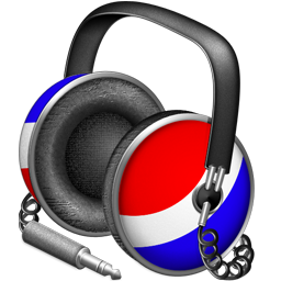 Pepsi Punk headphones Icon, Pepsi Punk headphones,iTunes,Media,