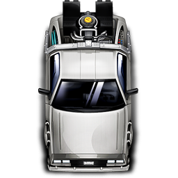delorean Icon, delorean,Back to the Future,Movie & TV,
