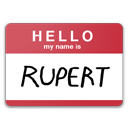 Hello My Name Is Rupert Icon, Hello My Name Is Rupert,Fight Club,Movie & TV