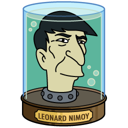 Leonard Nimoy's Head Icon, Leonard Nimoy's Head,Futurama Vol. 5 - Heads In Jars,Movie & TV,