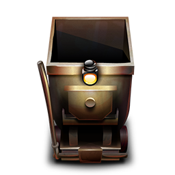 Mine Cart Icon, Mine Cart,Indiana Jones and the Temple of Doom,Movie & TV,