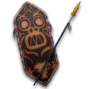 Cult of Kong Shield and Spear Icon, Cult of Kong Shield and Spear,Kong,Movie & TV,