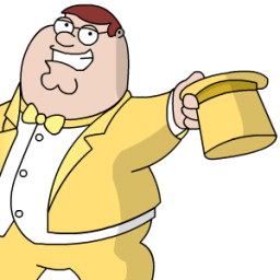 Peter Griffen Tux zoomed Icon, Peter Griffen Tux zoomed,Peter Griffin,Movie & TV
