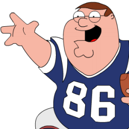 Peter Griffin Football zoomed Icon, Peter Griffin Football zoomed,Peter Griffin,Movie & TV
