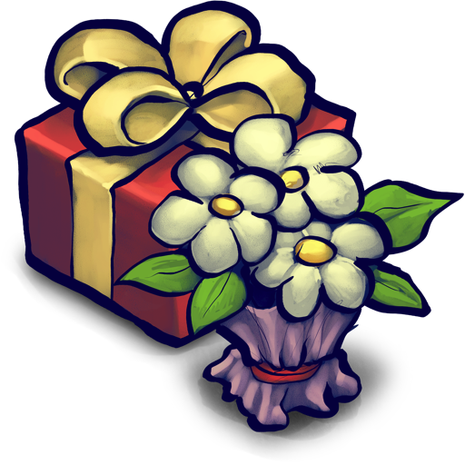 Present Box and Flowers Icon, Present Box and Flowers,SUPERBUUF,Movie & TV,http://mattahan.deviantart.com/art/SUPERBUUF-99715789