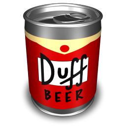 Duff 1 Icon, Duff 1,Simpsons 2,Movie & TV