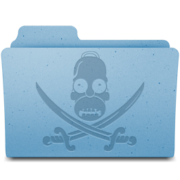 Pirate Folder Icon, Pirate Folder,Simpsons 3,Movie & TV