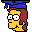 Simpsons Family Grad Homer Icon, Simpsons Family Grad Homer,Simpsons Vol. 02,Movie & TV