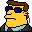 Townspeople Secret Service guy Icon, Townspeople Secret Service guy,Simpsons Vol. 06,Movie & TV