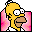 Folder Pink Homer Icon, Folder Pink Homer,Simpsons Vol. 07,Movie & TV