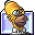 Folder 3D Homer on 3D Icon, Folder 3D Homer on 3D,Simpsons Vol. 08,Movie & TV